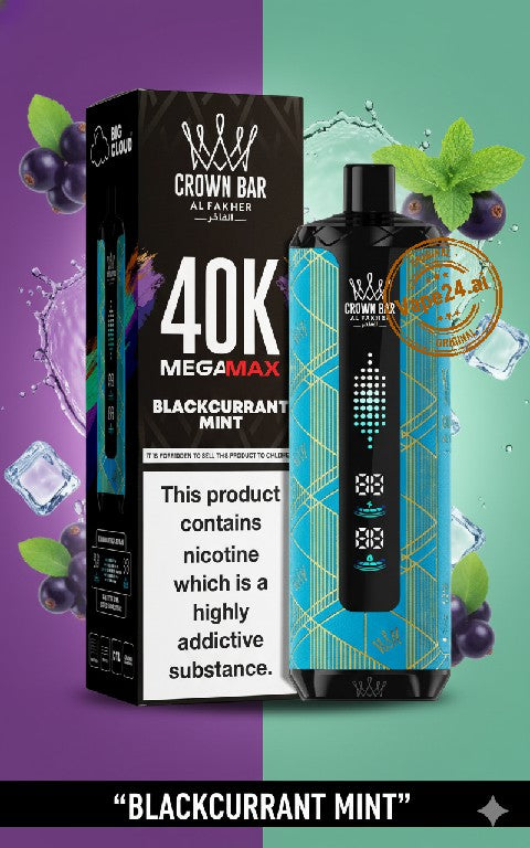 Al Fakher Crown Bar Mega Max 40k Puffs DTL Disposable Vape in Dubai