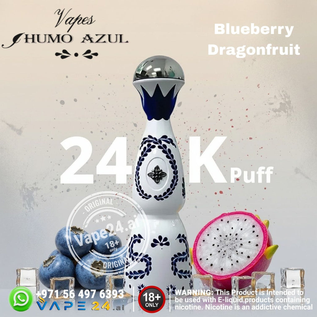 Humo Azul 24000 Puffs Rechargeable Disposable Vape in Dubai