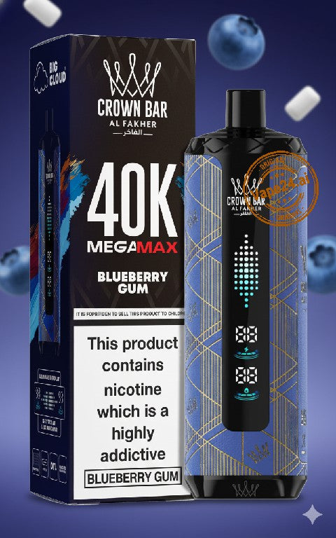 Al Fakher Crown Bar Mega Max 40k Puffs DTL Disposable Vape in Dubai
