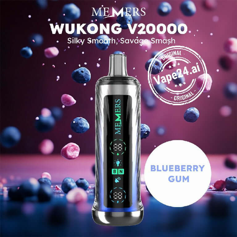 MEMERS Wukong V20K Shisha Vape – 20,000 Puffs in Dubai Flavors: Blueberry Gum