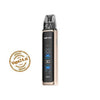 GeekVape Wenax Q Ultra Pod Kit 1300mAh in gold color with touchscreen and adjustable features, perfect for vaping enthusiasts.