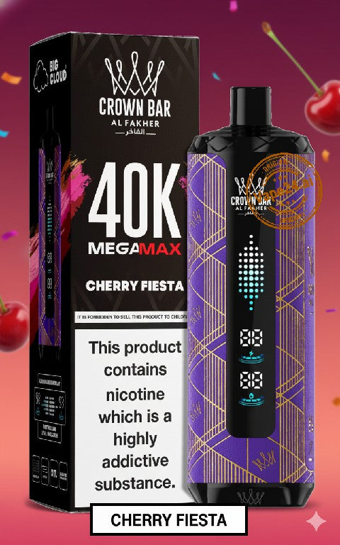 Al Fakher Crown Bar Mega Max 40k Puffs DTL Disposable Vape in Dubai