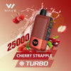 Wave Turbo 25,000 Puffs Disposable Vape – Buy in UAE Flavors: Cherry Strapple