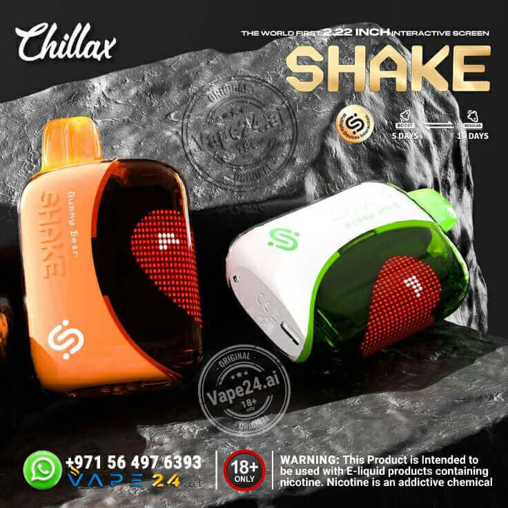 Chillax Shake 25000 Puffs Disposable Vape Best Price in Dubai vape24.ai Chillax Shake 25000 Puffs Disposable Vape Best Price in Dubai vape24.ai