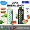 Vozol Gear Shisha 25000 Puffs Disposable Vape in Dubai Flavors: Blackcurrant Ice