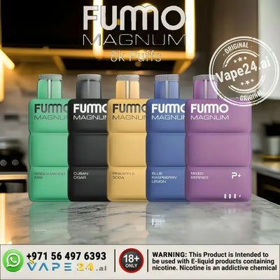 Buy Fummo Magnum 8000 Puffs Disposable Vape in Dubai Flavors: Black Mint