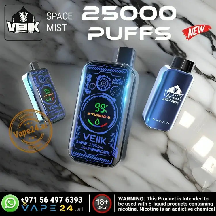 Veiik Space Mist 25000 Puffs Disposable Vape in Dubai Flavors: Mango Ice