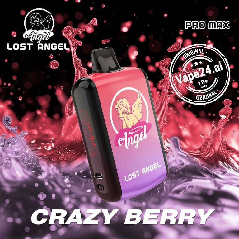 Lost Angel Pro Max 20000 Puffs Vape - Dubai, UAE Flavors: Crazy Berry