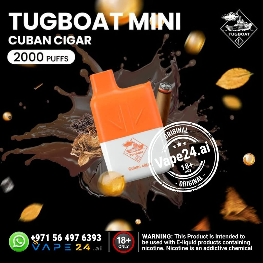 Tugboat Mini 2000 Puffs 2% Disposable Vape in UAE