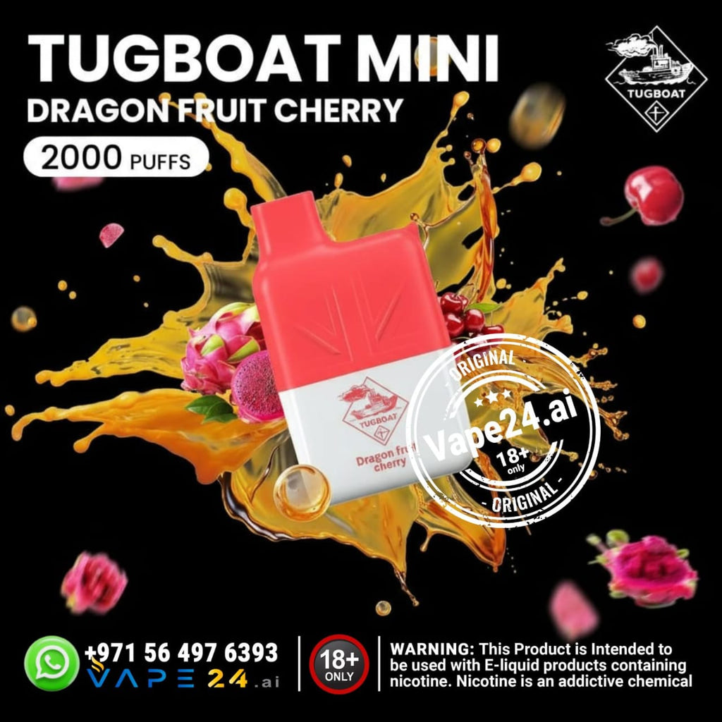 Tugboat Mini 2000 Puffs 2% Disposable Vape in UAE