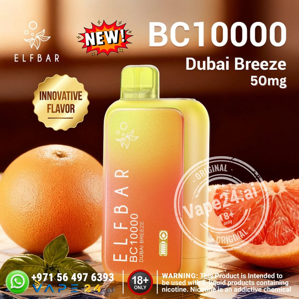 New Elfbar BC 10000 Puffs Disposable Vape 5% in Dubai
