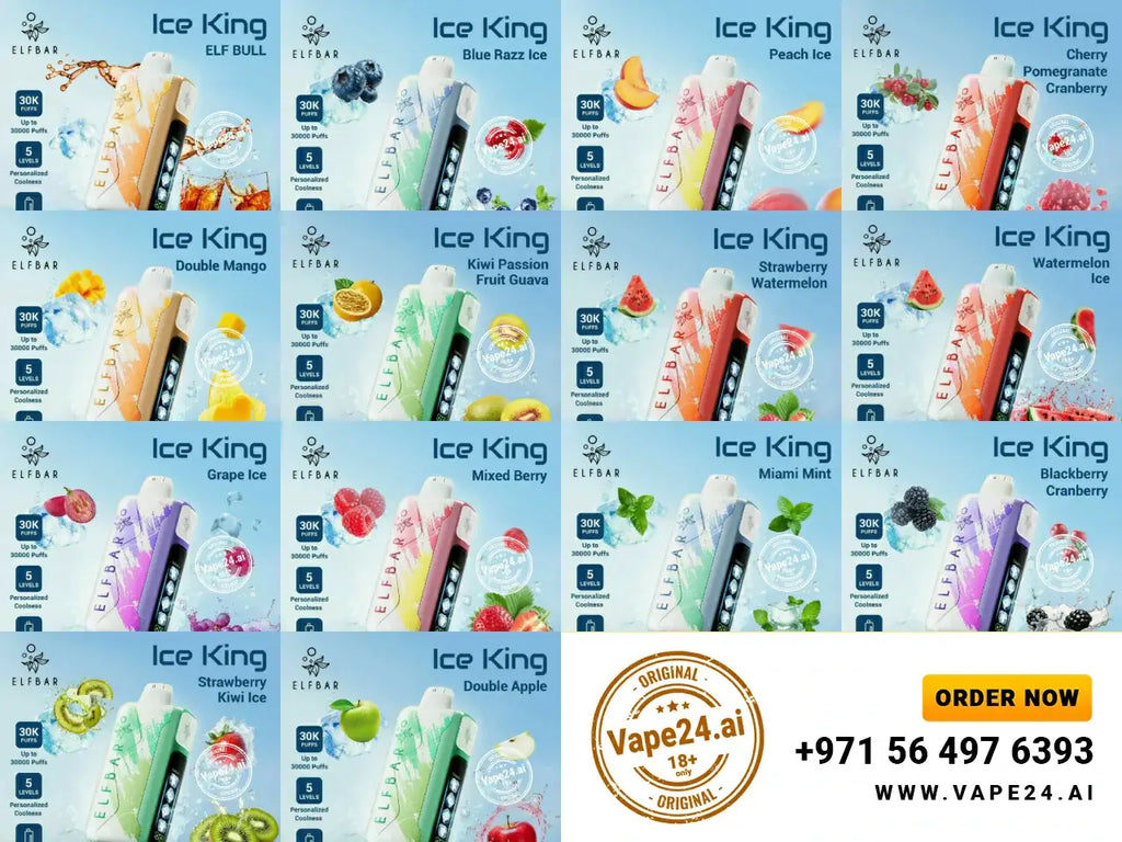 Buy ELF BAR Ice King 30K Puffs 50mg Nicotine in Dubai Flavors: Blackberry Cranberry