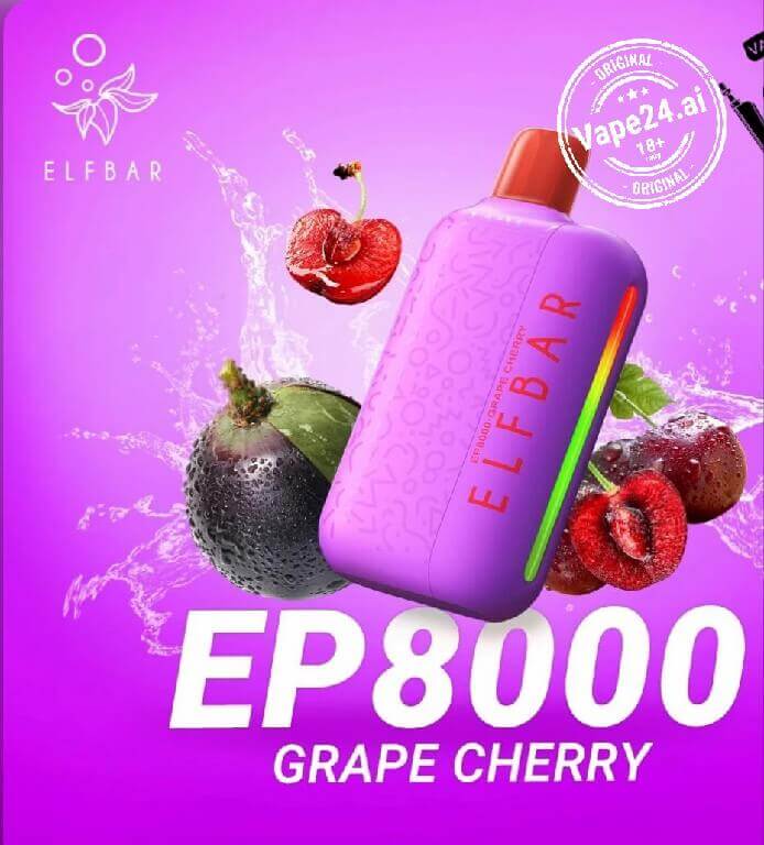 ELF Bar EP8000 Disposable Vape - 8000 Puffs in DubaiFlavors ::: Grape