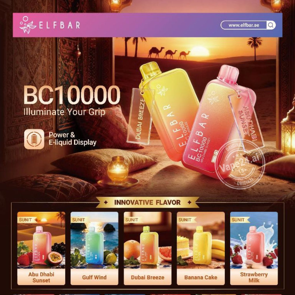 New Elfbar BC 10000 Puffs Disposable Vape 5% in Dubai