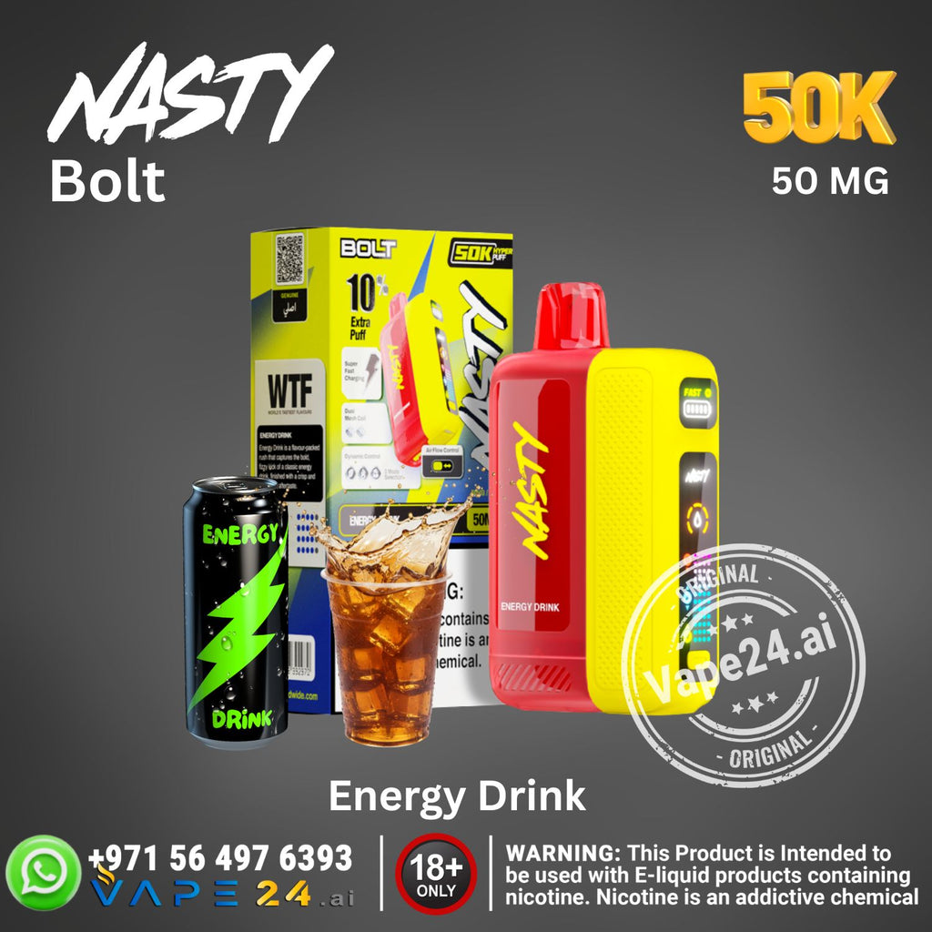 Nasty Bolt Hyperbeast 50K Puffs 50mg Disposable Vape in UAE