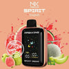 MASKKING SPIRIT 25000 Puffs Disposable Vape with colorful fruit background, showcasing sleek design and digital display.