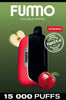 FUMO Double Apple vape device with apples on a green background, featuring the Vape24.ai brand.