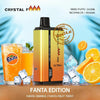 Crystal Fire Fanta Edition vape with orange flavor, featuring 18000 puffs and dual flavor options in Dubai.