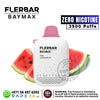 Flerbar Baymax vape device with watermelon slices on a white background