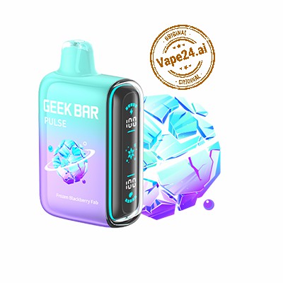 Geek Bar Pulse 15000 Puffs Disposable Vape in Prism Blackberry flavor with original Vape24.ai seal