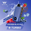 Wave Turbo 25,000 Puffs Disposable Vape – Buy in UAE Flavors: Frozen Blue Raz