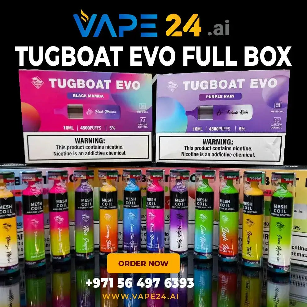 Tugboat Evo 4500 Puff Vape Combo in Dubai vape24.ai Tugboat Evo 4500 Puff Vape Combo in Dubai vape24.ai