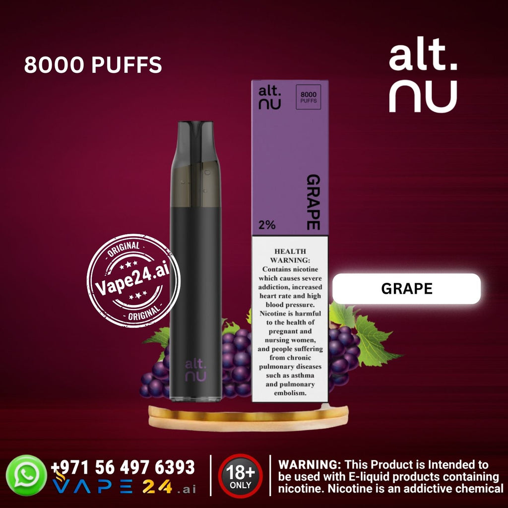 ALT NU 7 8000 Puffs Disposable Vape  2% in Dubai UAE