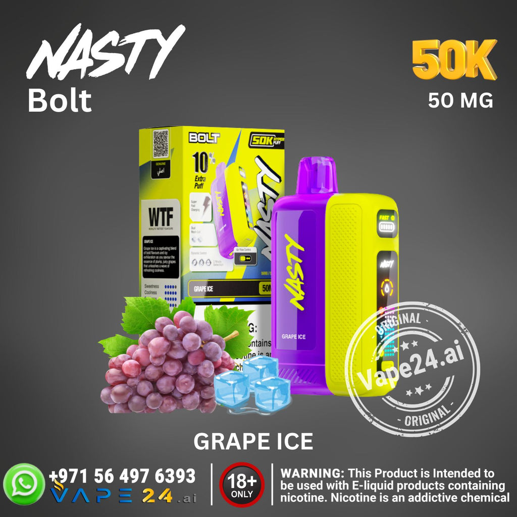 Nasty Bolt Hyperbeast 50K Puffs 50mg Disposable Vape in UAE