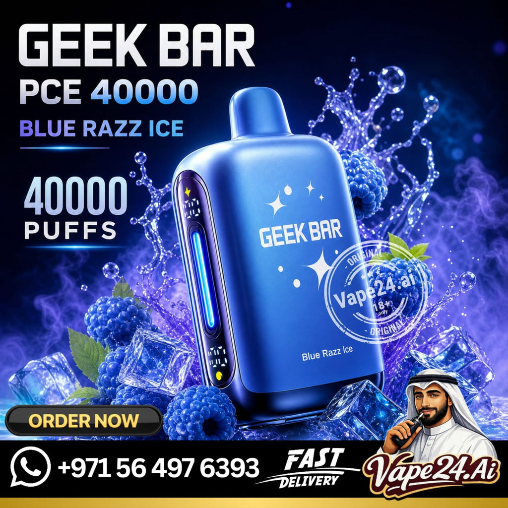 Geek Bar PCE 40000 Puffs Disposable Vape Blue Razz Ice