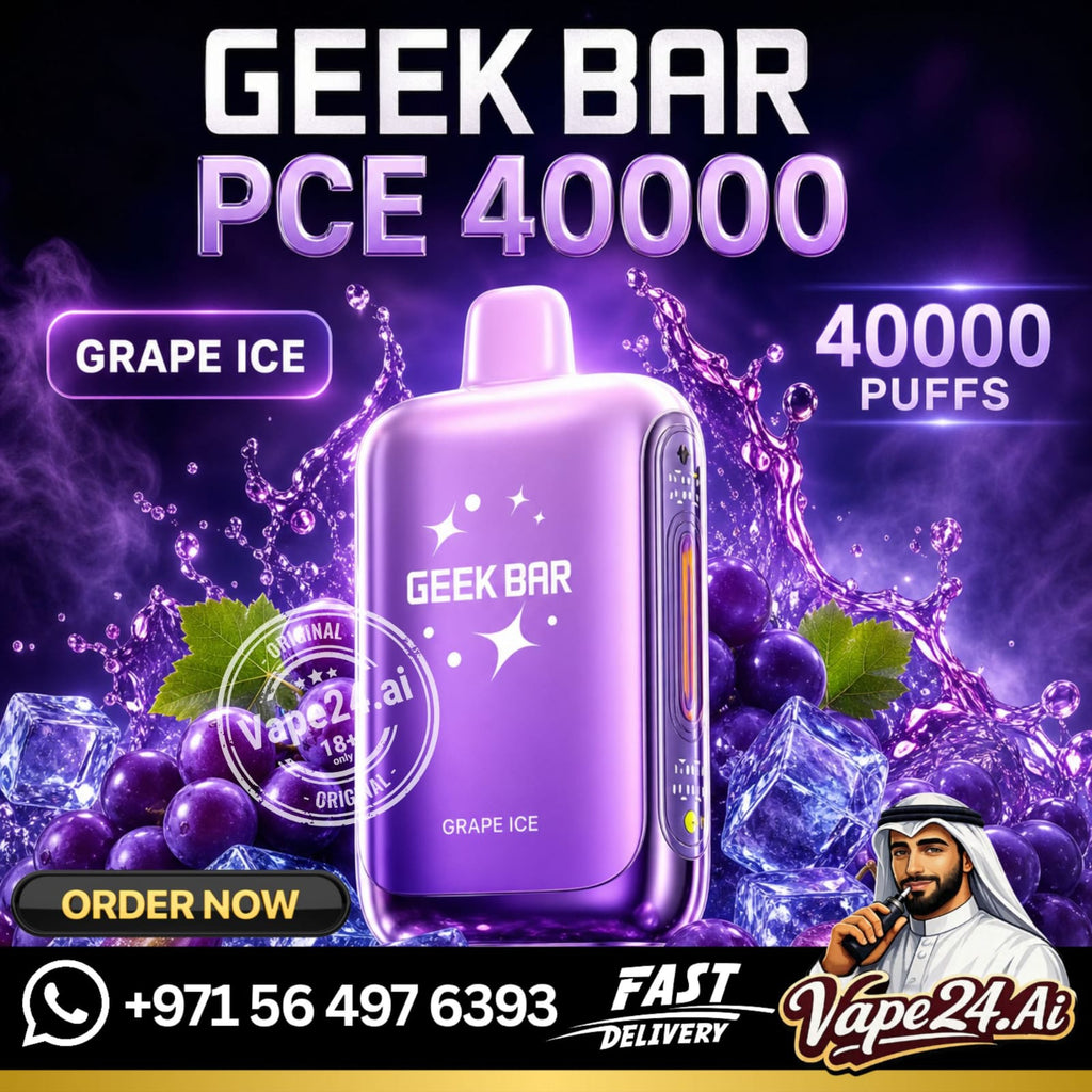 Geek Bar PCE 40000 Puffs Disposable Vape Grape Ice
