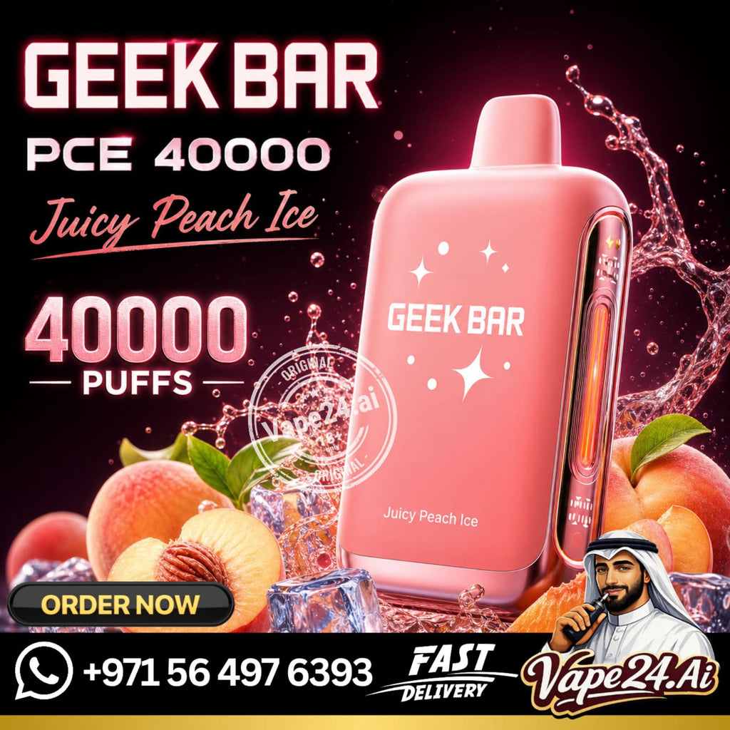 Geek Bar PCE 40000 Puffs Disposable Vape Juicy Peach Ice