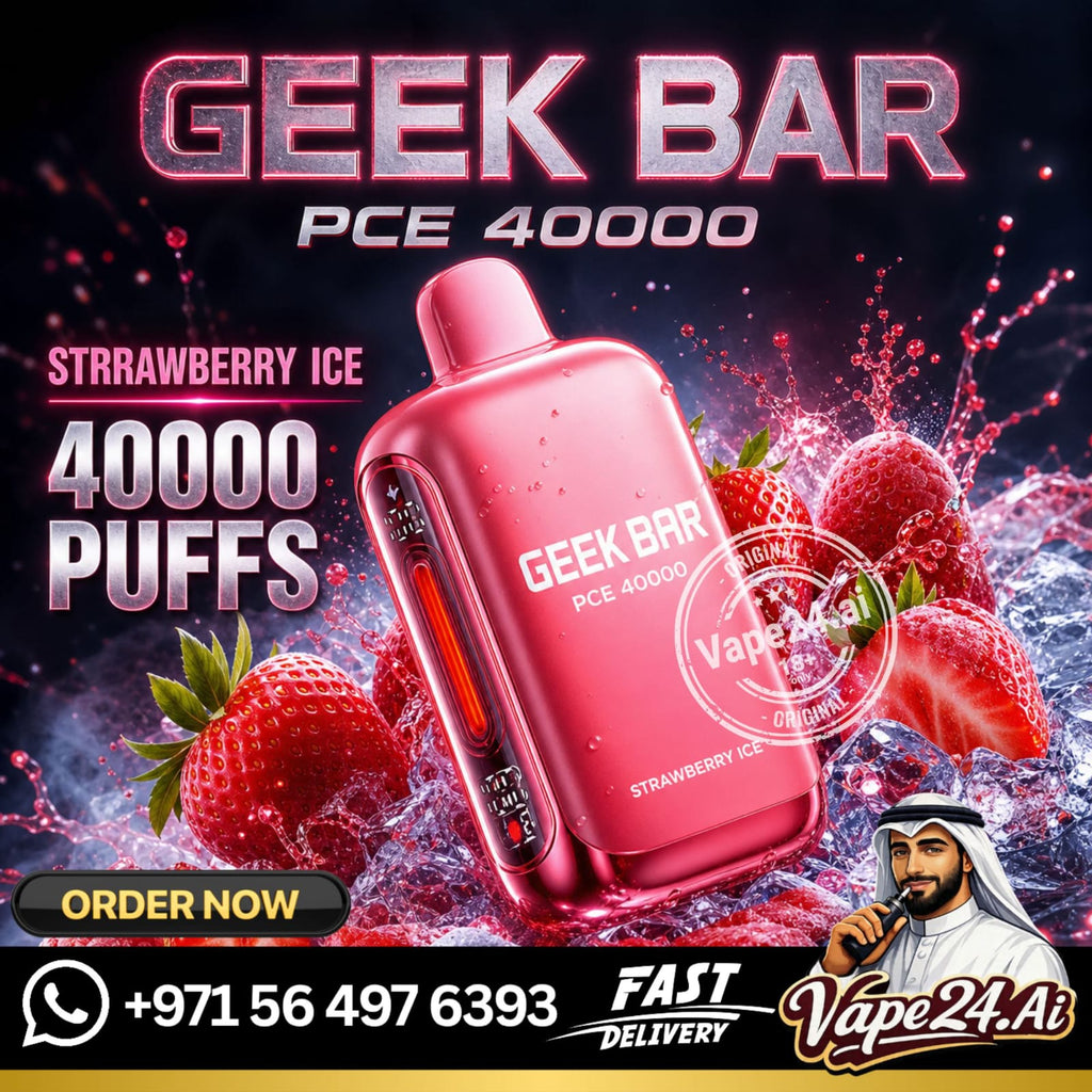 Geek Bar PCE 40000 Puffs Disposable Vape Strawberry Ice
