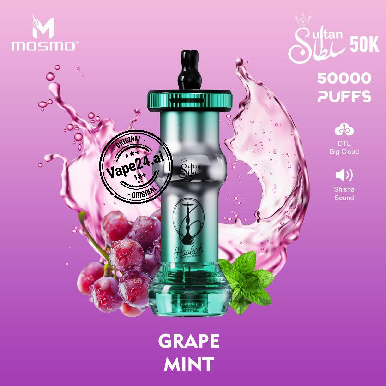 Mosmo Sultan 50000 Puffs (DTL) Disposable E-Hookah Dubai