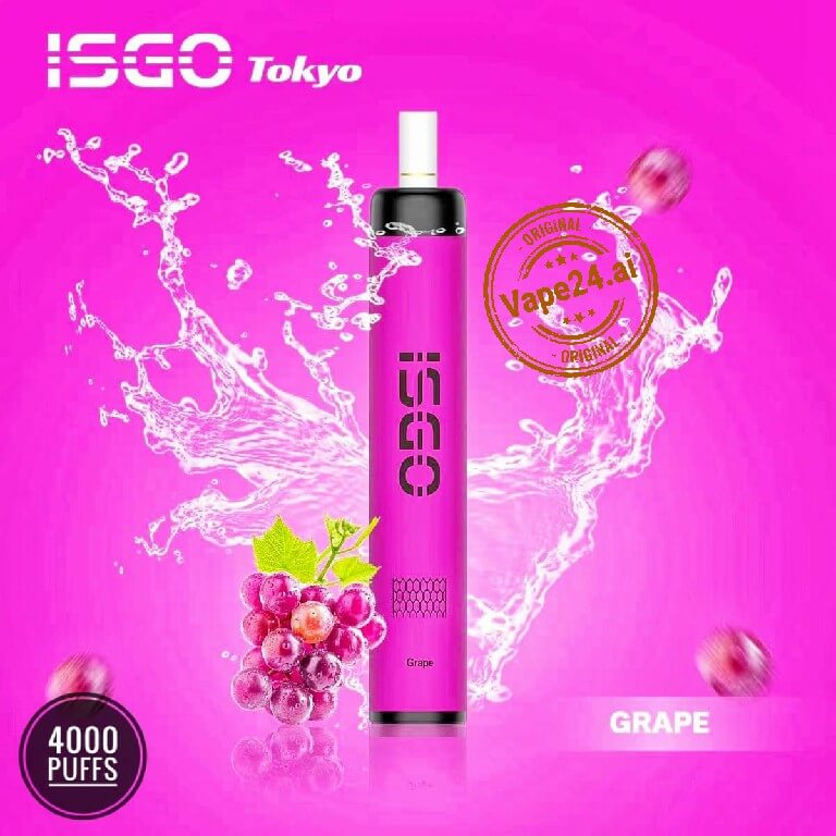 ISGO Tokyo 4000 Puffs Disposable Vape – Best Flavors in UAE Flavors: Grape