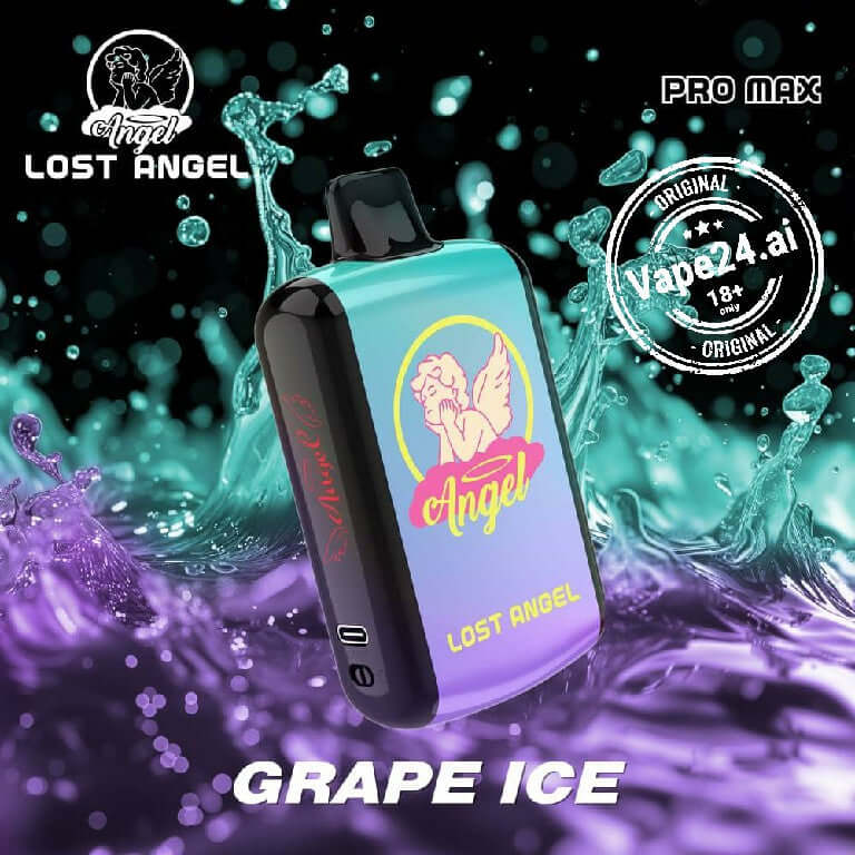 Lost Angel Pro Max 20000 Puffs Vape - Dubai, UAE Flavors: Grape Ice