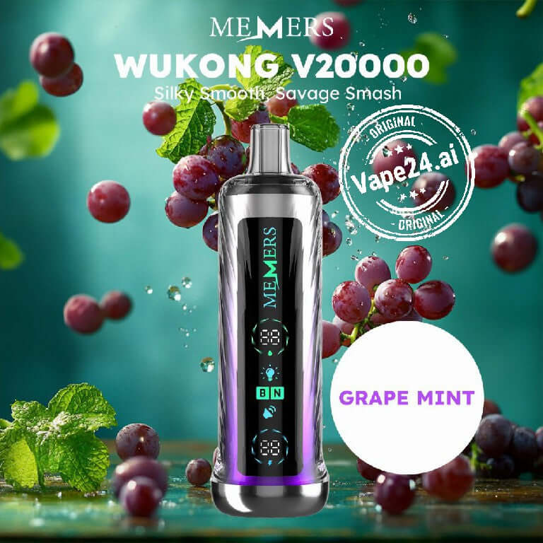 MEMERS Wukong V20K Shisha Vape – 20,000 Puffs in Dubai Flavors: Grape Mint