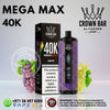 Al-Fakher-Crown-Bar-Mega-Max-40k-Puffs-Grape