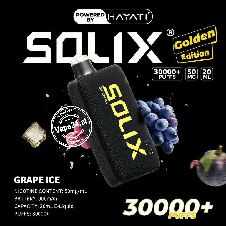 Hayati Solix 30000 Puffs Golden Edition Disposable Vape  in Dubai UAE