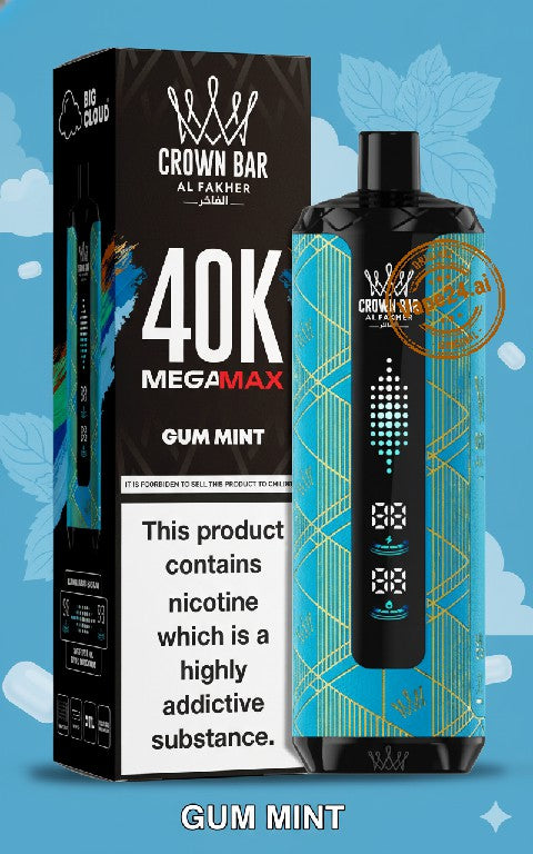 Al Fakher Crown Bar Mega Max 40k Puffs DTL Disposable Vape in Dubai