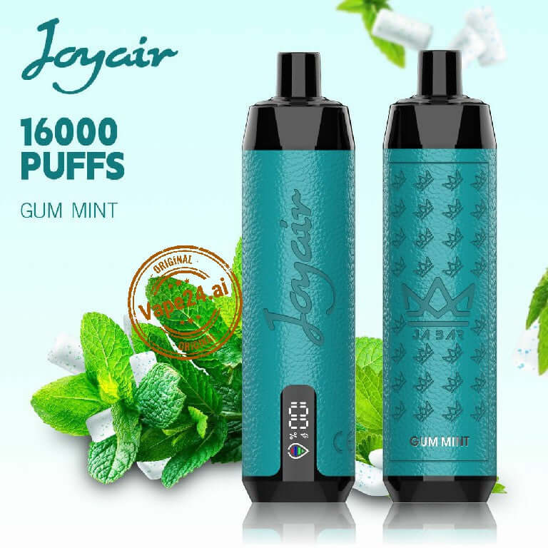 JOYAIR SHISHA 16000 Puffs Disposable Vape in Dubai – Buy Now Flavors: Gum mint