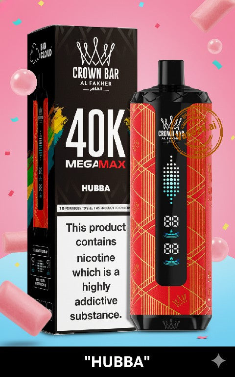 Al Fakher Crown Bar Mega Max 40k Puffs DTL Disposable Vape in Dubai