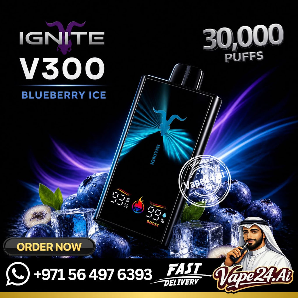 IGNITE V300 (30,000) Puffs Rechargeable Disposable Vape Blueberry Ice
