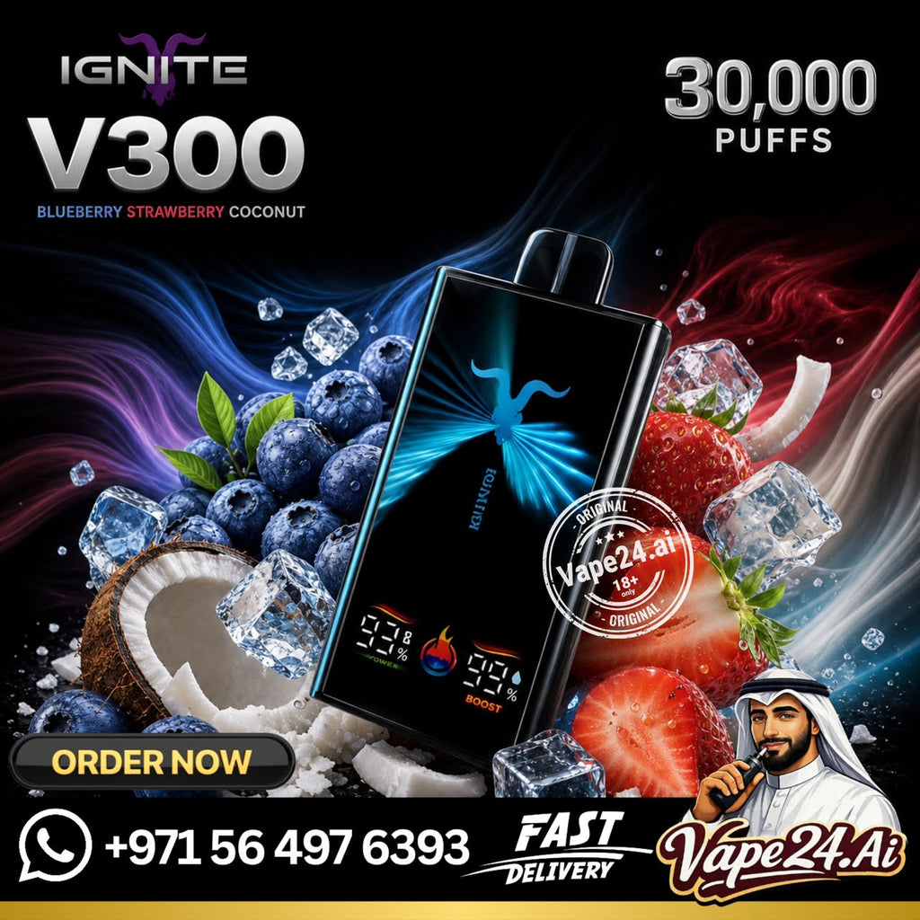 IGNITE V300 (30,000) Puffs Rechargeable Disposable Vape Blueberry Strawberry Coconut