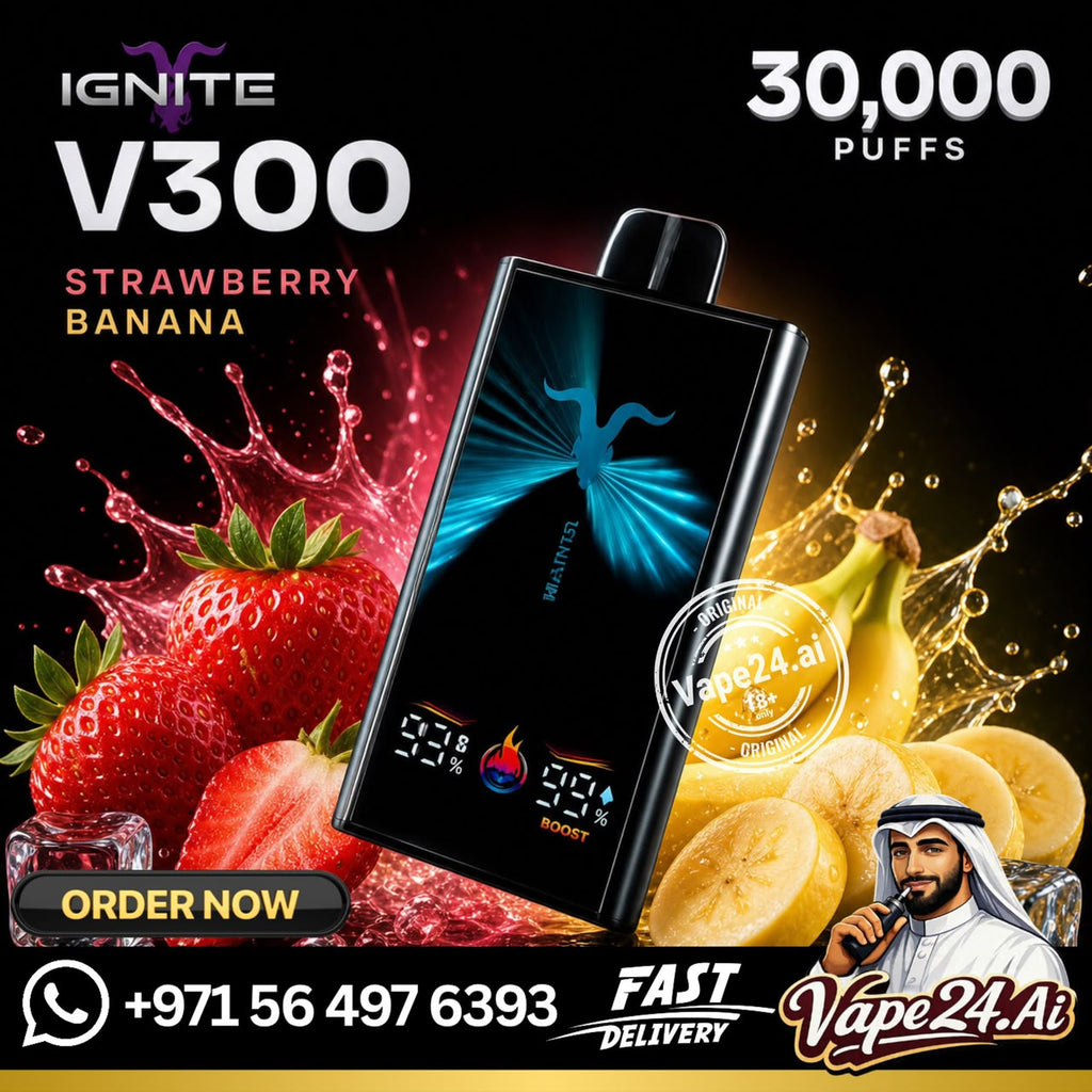 IGNITE V300 (30,000) Puffs Rechargeable Disposable Vape Strawberry Banana
