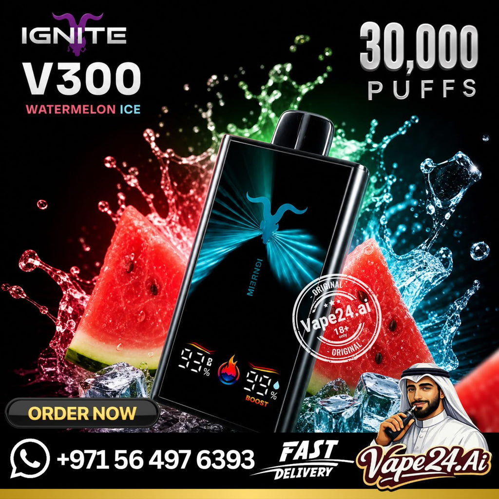 IGNITE V300 (30,000) Puffs Rechargeable Disposable Vape Watermelon Ice