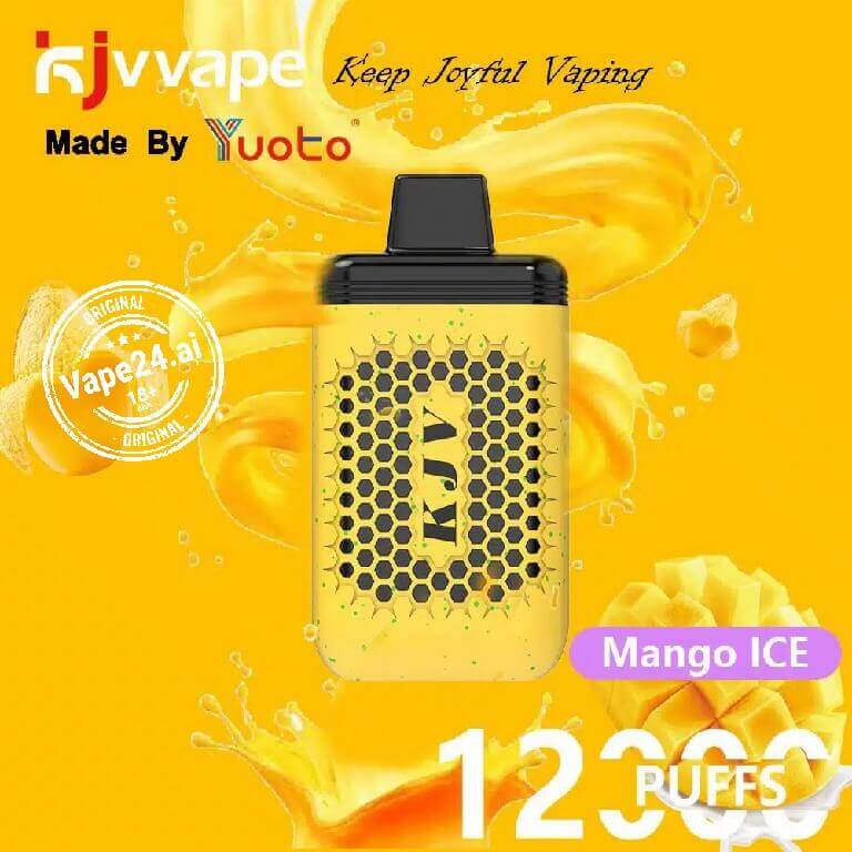 Yuoto KJV 12000 Puffs Disposable Vape - 12,000 Puffs, 650mAhFLAVORS ::: Mango Ice