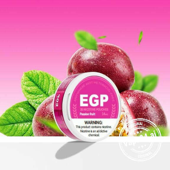 Buy EGP Nicotine Pouches in Dubai - Best Price 2024 Flavors- : Passion Fruit 14mg