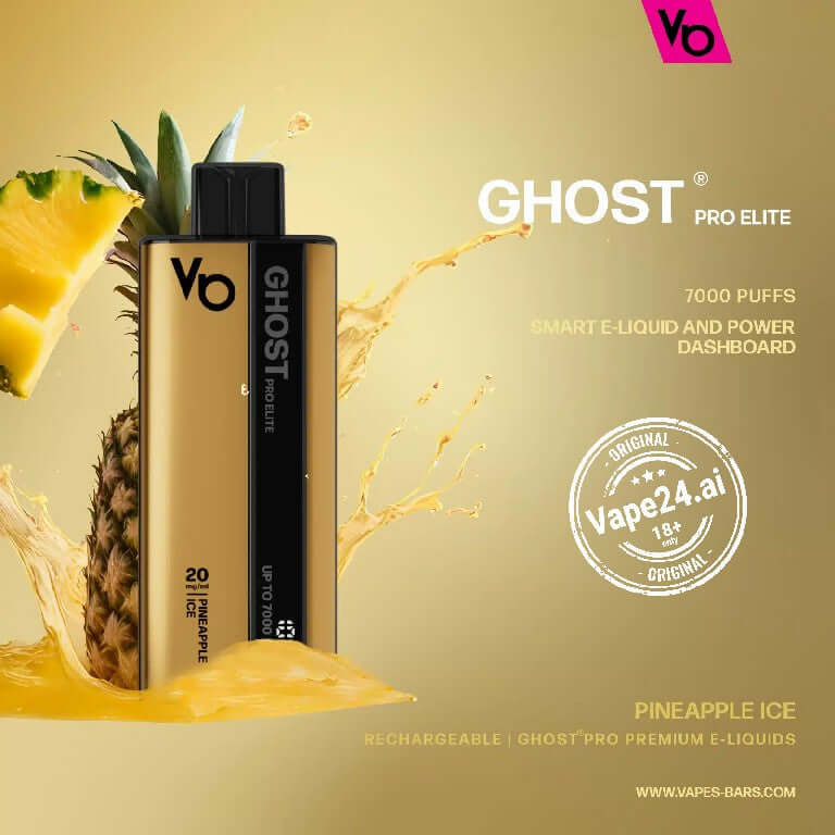 Ghost Pro Elite 7000 Puffs Disposable Vape - Dubai, UAE Flavors ::: Banana Ice