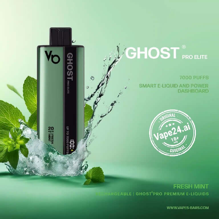 Ghost Pro Elite 7000 Puffs Disposable Vape - Dubai, UAE Flavors ::: Fresh Mint