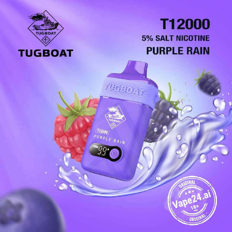 Tugboat T12000 Disposable Vape | Dubai, UAEFlavors ::: Purple Rain